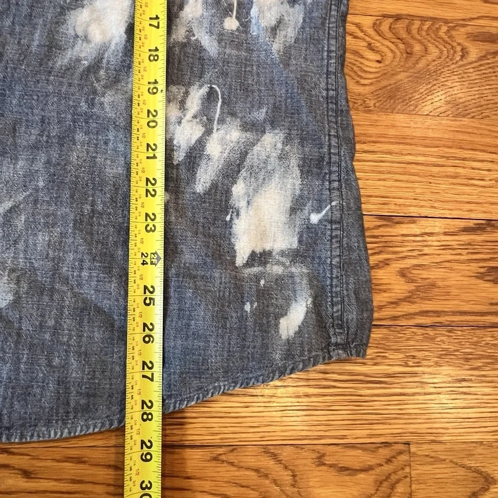 Banana Republic‎ Denim Button Shirt X Rolling Sones Embroidery Size XL